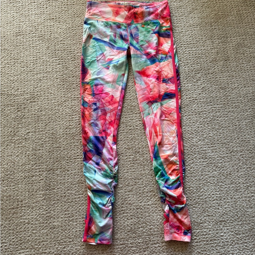 Danskin Legging Geometric Printed Pink Stirrup - Picture 3 of 4